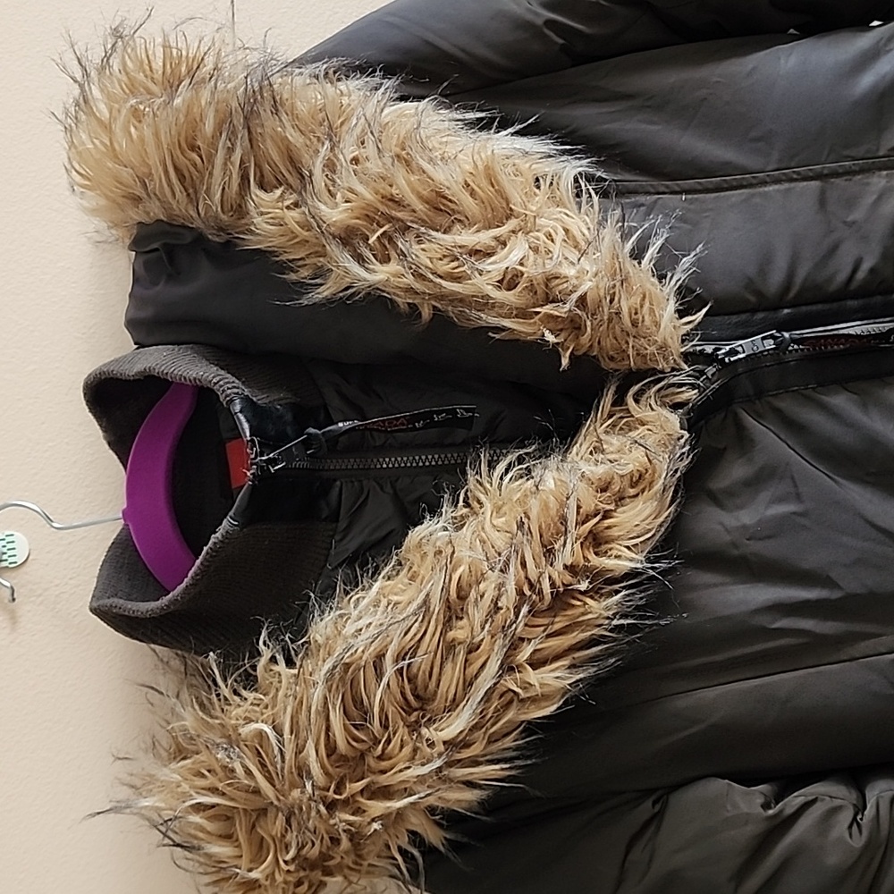 Canada WeatherGear Super Triple Goose Puffer Jacket Women S Green Coat Parka Fur - Picture 5 of 17
